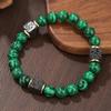 Fashion Personality Geometry Square Volcanic Stone Bead Obsidian Bead Energy Bracelets for Men Women Couple Jewelry Accessories