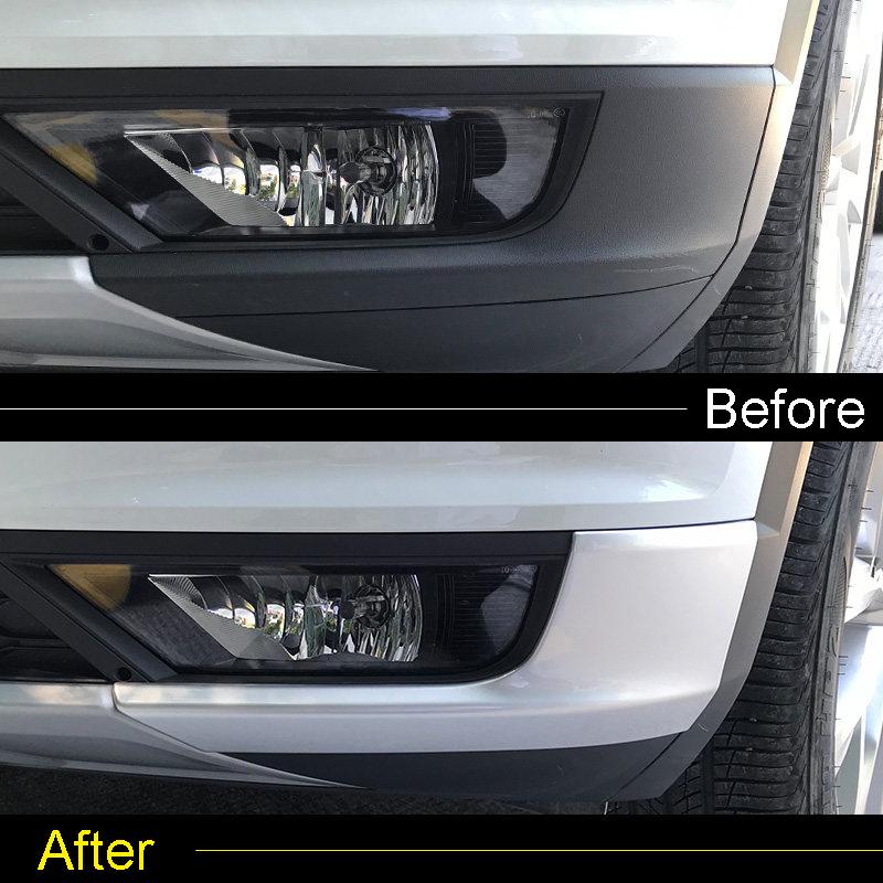 ABAIWAI For VW Volkswagen T-ROC TROC 2017 2018 ABS Matte Front Side Bumper Protector Guard Cover Trim Car-Styling Accessories