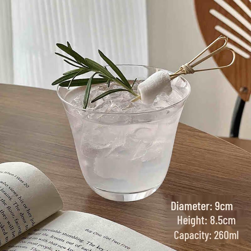 

Zhaoran Ins-Style Wide-Mouth Glass Tumbler