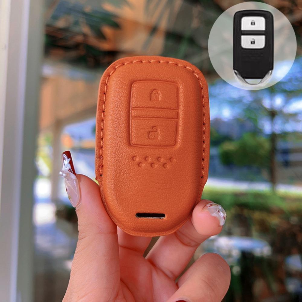 Handmade for Honda Accord Key Cover Genuine Leather Civic Key Case Car Accessories