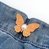 Pants Waist Tighteners No-Sewing Butterfly Flower Buttons Pins Adjustable Waist Buckle Extender Pants Waist Clip for Loose Jeans Skirts