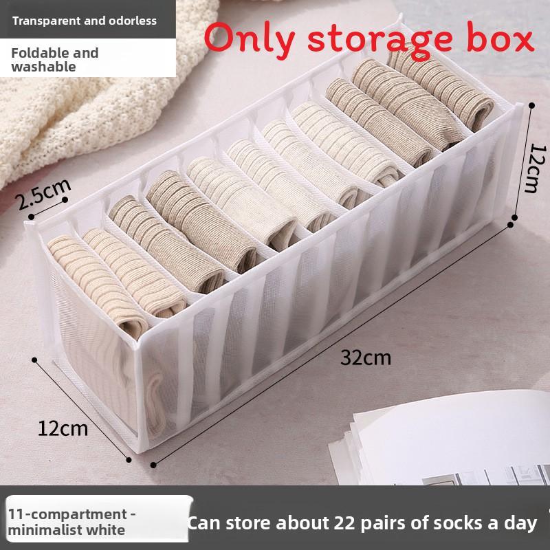 Underwear Drawer Organizer With Multicompartment Nylon Storage For Bedroom Use