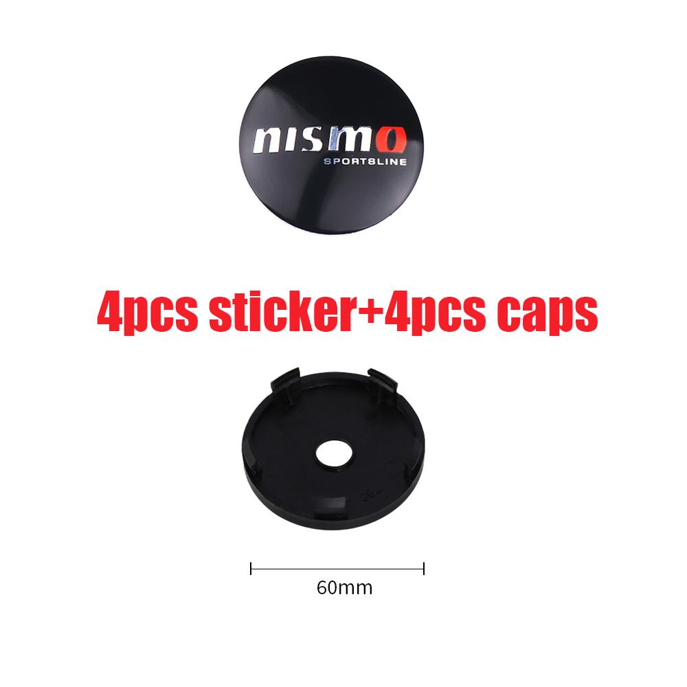 4Pcs 54/60mm Original Car Wheel Hub Center Caps Rim Cover Nissan X-trail T32 Patrol Altima Sentra Kicks Qashqai J10 J11