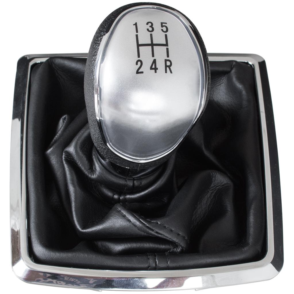 Ford Focus Mk2 04-11 SILVER Gear Shift Knob + Gaiter with CHROME Frame 5 SPEED