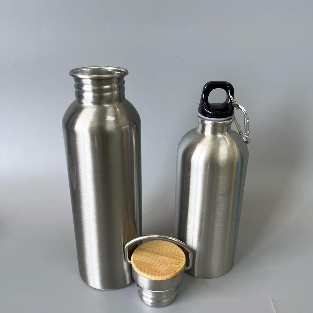 Wide Mouth Stainless Steel Sports Bottle - Portable Outdoor Cycling Water Cup