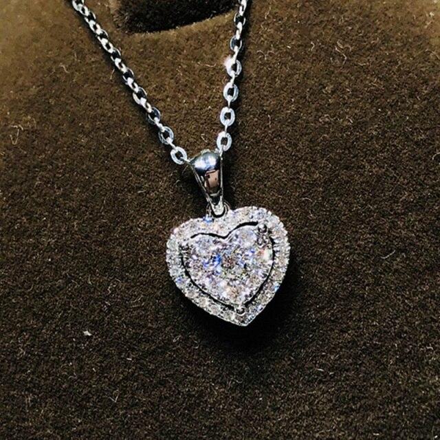 Gold Color Double Layer Heart Necklace Shining Bling AAA Z ~ Gold Color Double Layer Heart Necklace Shining Bling AAA Z ~