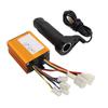Motor Speed Controller Throttle Grip Set 24V 500W Brush Motor Control Box for Electric Bike Tricycle