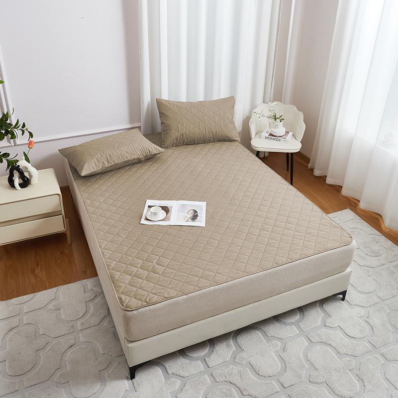 Wasserdichter gesteppter Matratzenschoner mit Gummibändern, Rutschfeste Staubschutzhülle