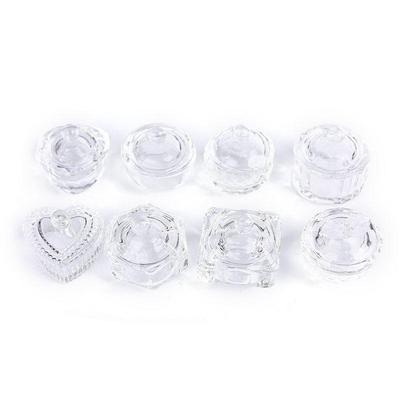 Nail Art Glass Cup Dappen Dish For Arcylic Nail Art Liquid Holder Powder Bowl