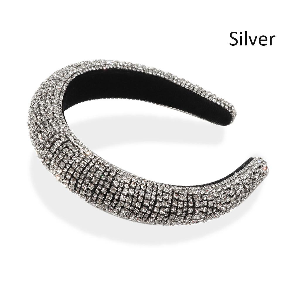 Hair Hoop Headband Luxury Wedding Headdress Full Crystal Rhinestone Pearl Haiband Baroque Tiara