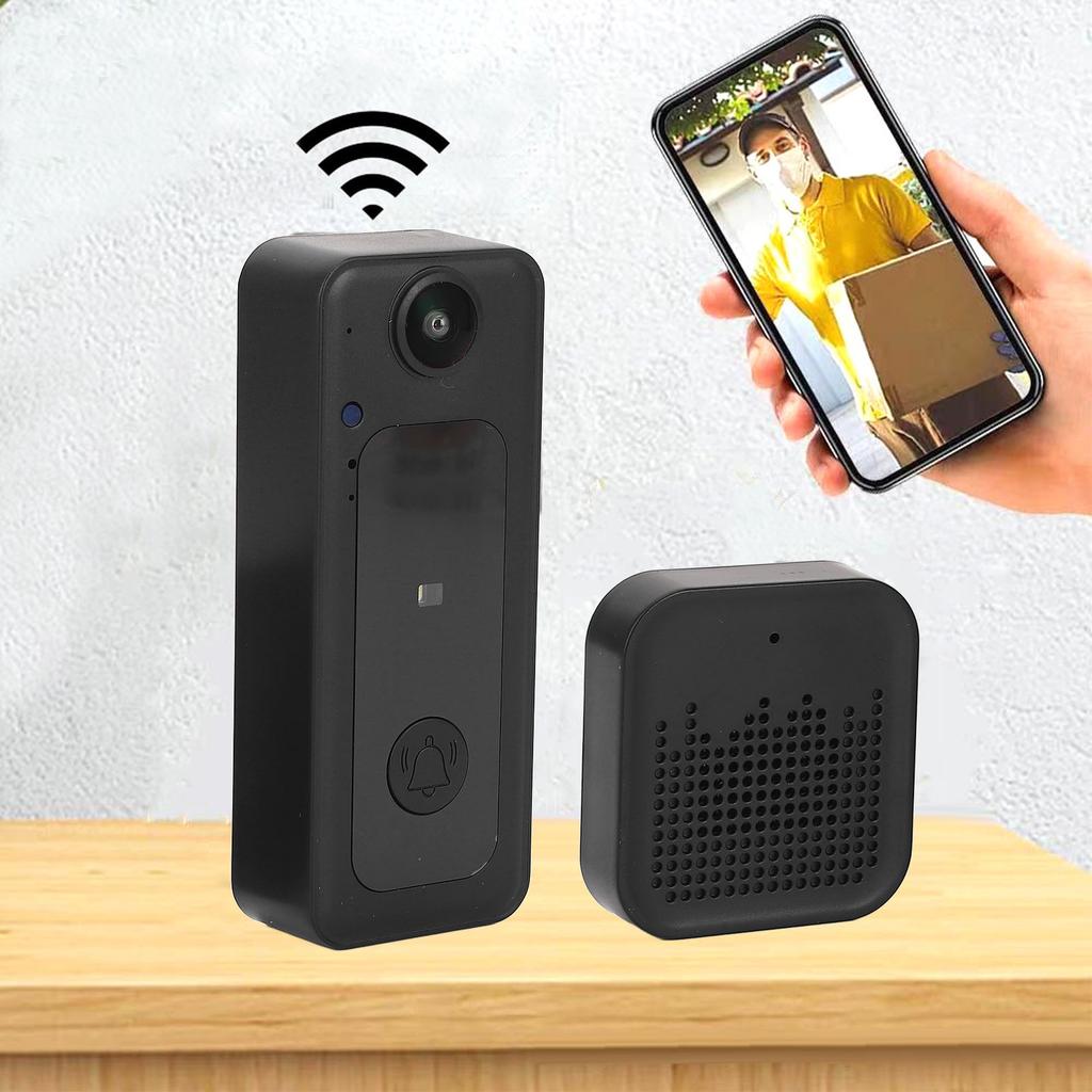 Inteligentny Bezprzewodowy Zdalny Dzwonek Wideo Wysokiej Rozdzielczości Dwukierunkowy System Domofonowy Inteligentny Dom WiFi Dzwonek Zabezpieczający