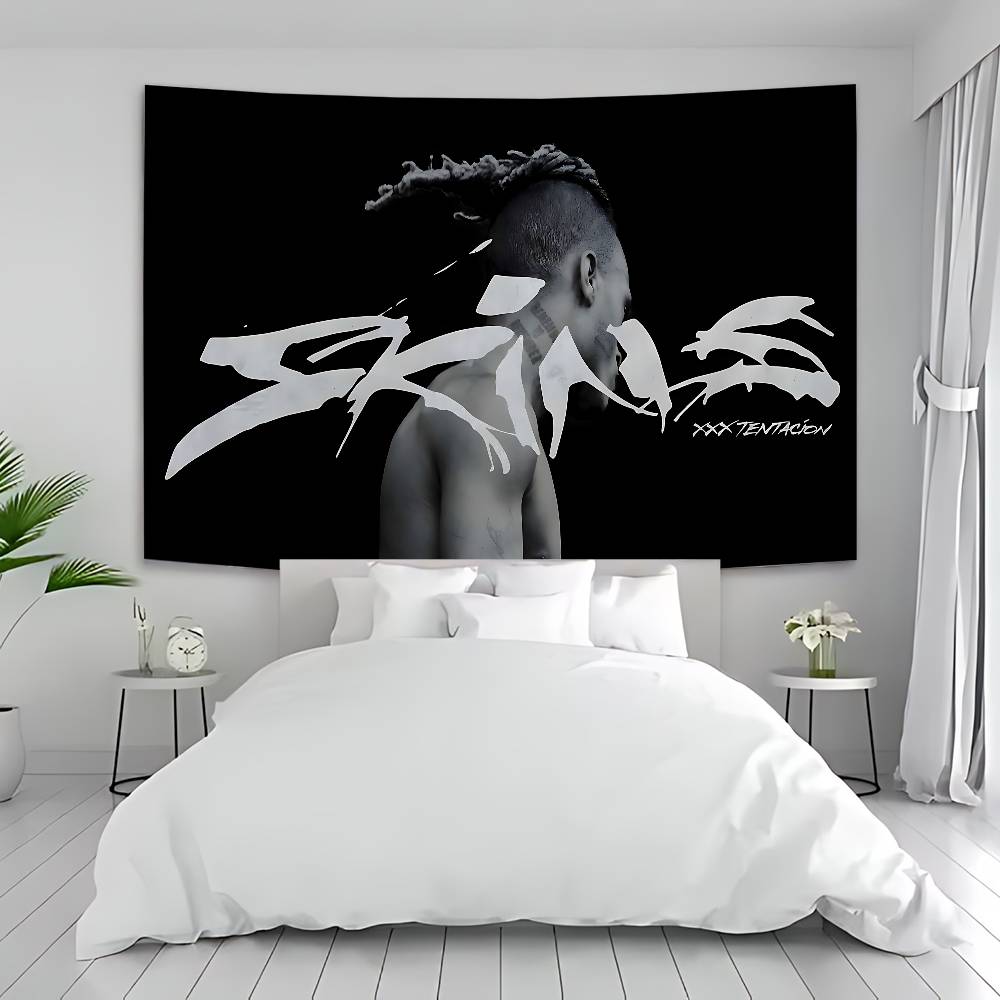 Rapper Music Albums XXX-Tentacion Hippie Wall Hanging Tapestries Bohemian Wall Tapestries Mandala INS Home Decor