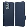 Nokia X30 5G Flip Lanyard Case with Card Slot - Lychee Leather Pattern, Solid Color