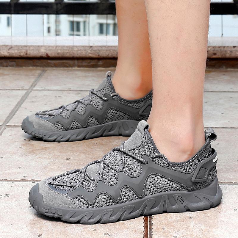 Men's Shoes, Summer Trend Hollowed Out Breathable Mesh Shoes, Casual Sports, Men's Cool and Fashionable Casual Shoes