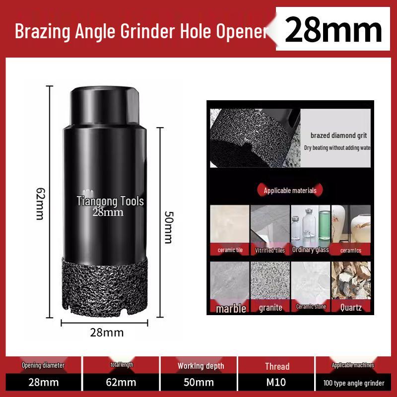 Tiangong Multi-Material Dry Drill Bit for Angle Grinders (Tile, Marble, Glass)