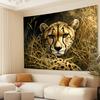 1 Elegant Leopard Resting On Tree Branch Tapestry Luxurious Polyester Wall Art for Living Room Bedroom Office Party Decor
