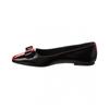Salvatore Ferragamo Ferragamo Siwar Bow Leather Ballet Flat Multi