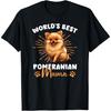 Pomeranian Groovy World's Best Pomeranian Mama T-Shirt