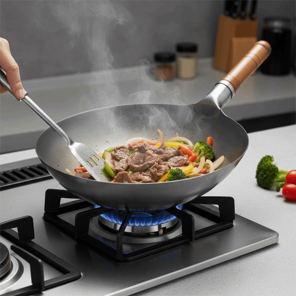 Universal Chinese Traditional Frying Wok No Coating Non-stick Pan Cooking Pot  Chinese Restaurant