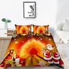 Christmas Gift Quilt Cover Pillowcase Two Or Three Piece Set 3D Digital Printing Polyester