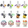 Original Copper Color Fashion Halloween Series Luminous Skull Elf Pumpkin Charms Beads Fit Qikaola Bracelets Diy Jewelry