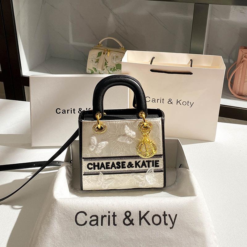 Французская нишевая сумка «Принцесса-бабочка» Осень-Зима Новая Высококачественная Вышитая Сумка белый