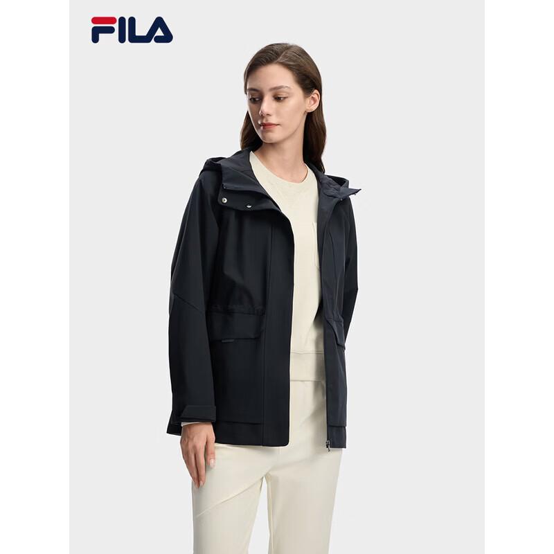 

FILA Women s Water-Repellent Hooded Woven Jacket L