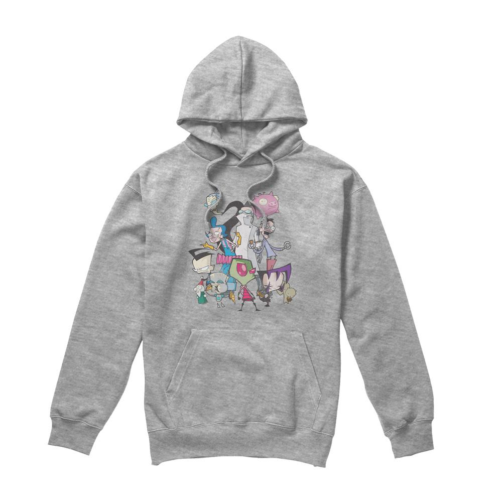 Invader Zim Mens Group Shot Hoodie