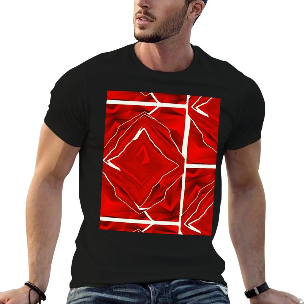 Roses In Bloom - Red T-Shirt Man T Shirt Heavy Cotton T Shirts for Man Graphic Vintage Man T Sh