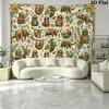 Sloths Wall Tapestry Aesthetic Wall Hanging Printed Fabric Blanket Decorative Tapestries for Bedroom Living Room Home Decor