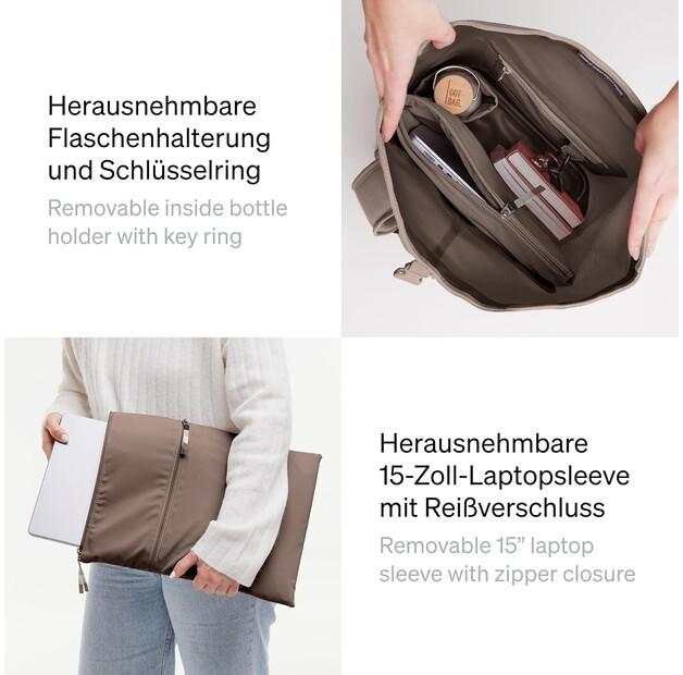 Backpack GOT BAG Rolltop 2.0 Monochrome Oyster