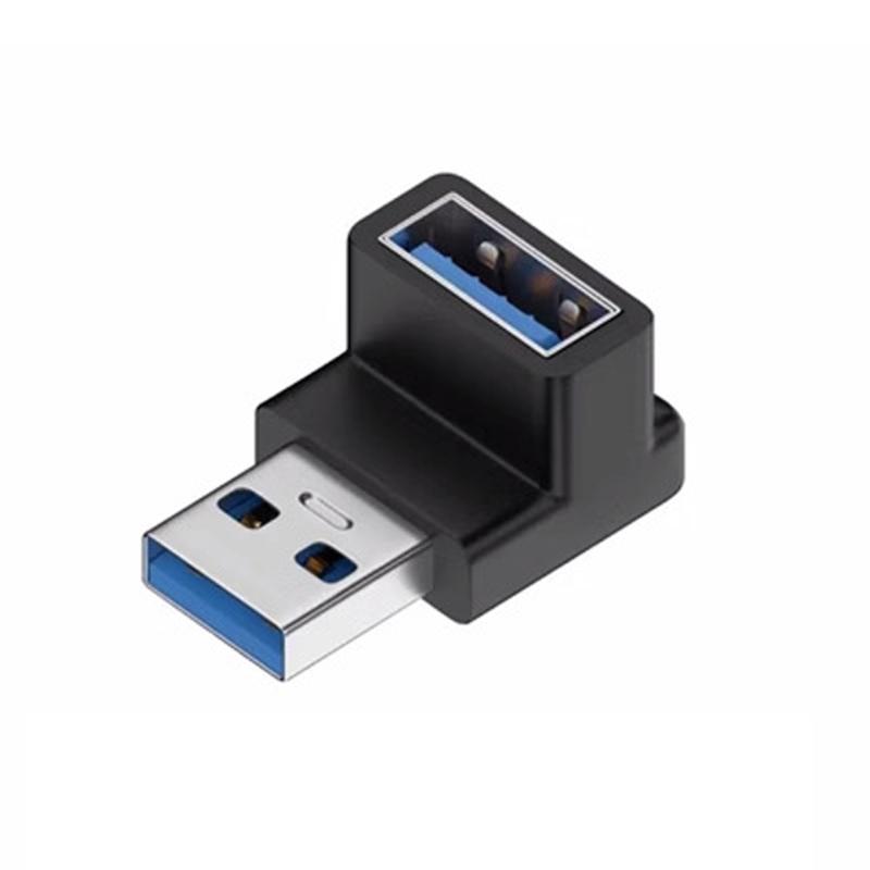 USB C 90 Derece Yan Açılı Konnektörler Hızlı Şarj Kablosu Adaptörü Dar Alanlar İçin Güvenli Seyahat Dostu