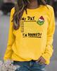 2026 Unisex Christmas Green Monster Letter Print Long Sleeve Hoodie