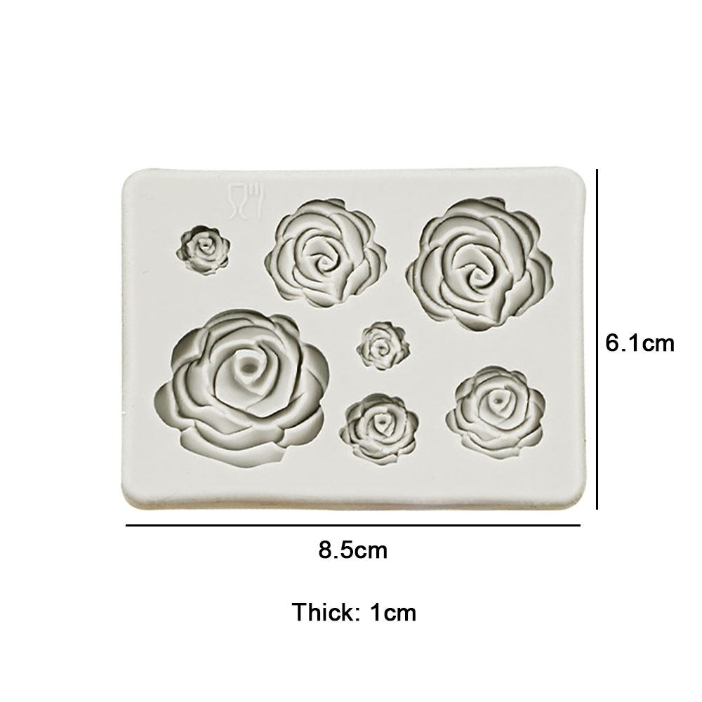 Silicone World DIY Rose Flowers Petal Silicone Mold Cake Baking Decoration Fudge Chocolate Mold Handmade Soap Tools