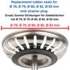5Pcs Kitchen Sink Rubber Seal For Franke Basket Strainer Plug Kitchen Bathroom Sink Drain Seal Gasket