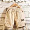2025 New Men Summer Fashion Men Solid Color Shorts Men Casual Cargo Shorts Male Streetwear Shorts Men Loose Straight Short Pants
