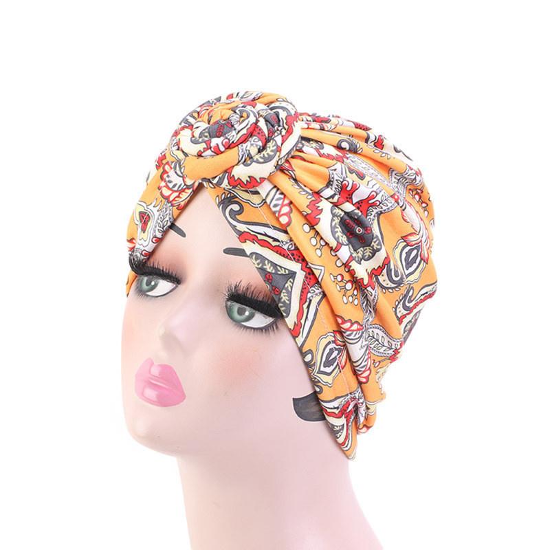 African Print Turban Hat for Women Scrunchies Knot Headwrap Stretch Bandanas Party Headwear Ladies Headscarf Hair Accessories