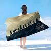 The L-Lord of the R-Rings Beach Towel Colorful Bath Towels for Girl Microfiber Quick Custom Sand Free Beach Yoga Spa Gym Pool