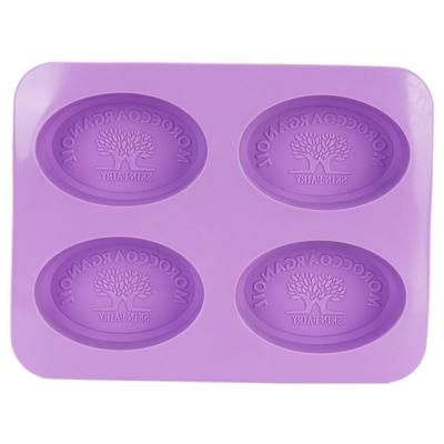 4Gird Silikon Kuchenform Oval Aroma Kerze Handgemachte Seifenform für DIY Backwerkzeug