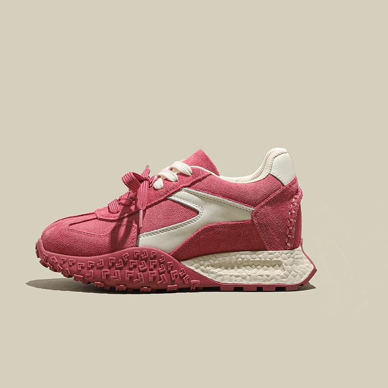 

Strawberry powder inner height increase German training shoes women s 2025 spring and autumn new retro platform versatile casual sports Forrest Gu 35