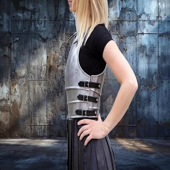 Medieval Steel Breastplate for Women  Handmade Chest Armor Cuirass  Renaissance Fair  LARP Costume