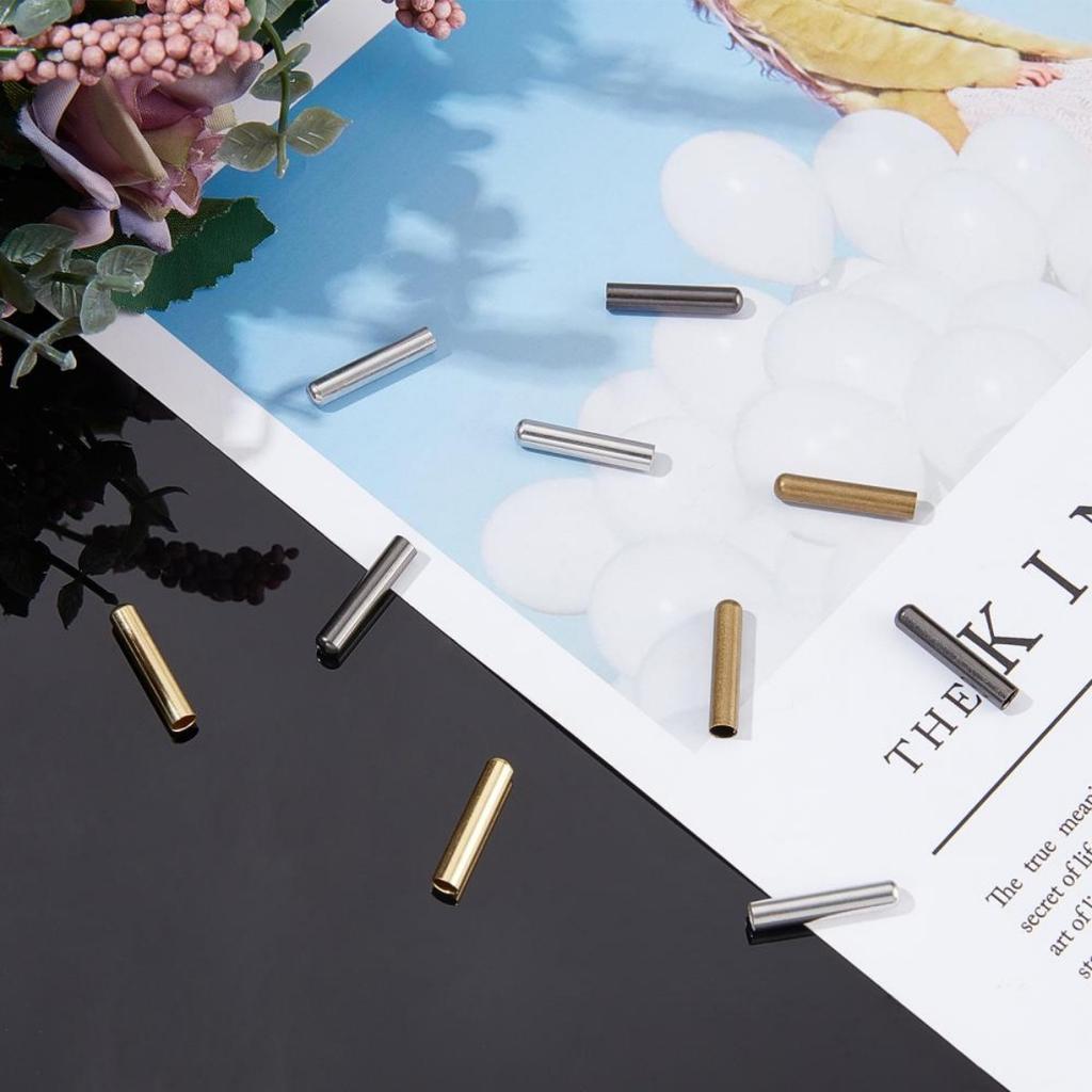 20pcs Brass Cord Ends - DIY Repairing Accessories for Shoelaces, Hoodies, and Shoes