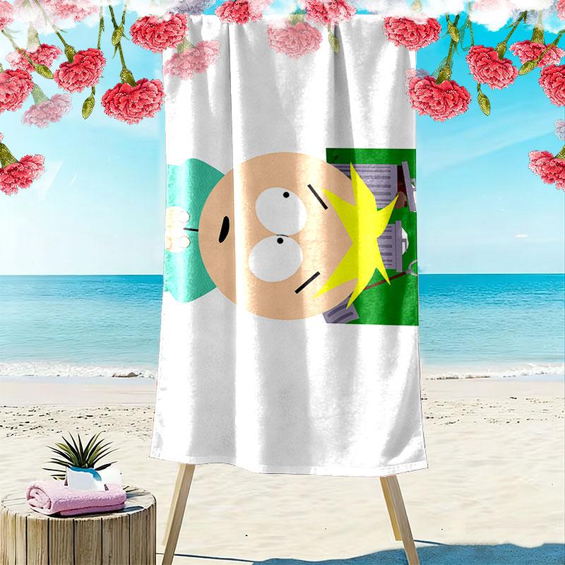 Butters Print Beach Towel, Large Soft Quick Dry Towel for Beach Camping Swimming