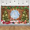 Winter Snowflake Christmas Photography Backdrop Decor Xmas Pine Tree Snowman Glitter Merry Christmas Party Photo Background Prop