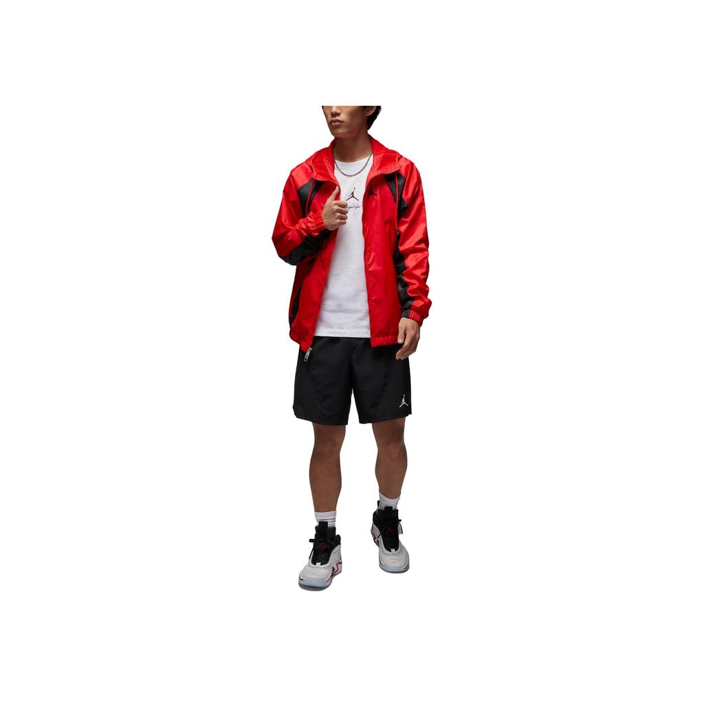 Jordan Amerikansk Retro Bogstavmærke Logo Print Rund Hals Langærmet T-shirt Herre Toppe Hvid DV8447-100