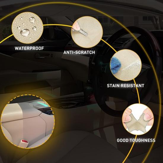 For Lexus LS460 2007-2016 Leather Center Console Armrest Box Cover Skin Beige EA