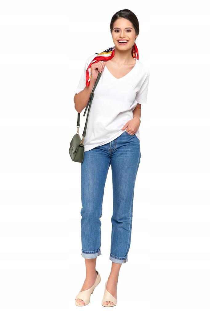 Women's Premium Line T-Shirt Short Sleeve Cotton MORAJ XXL white