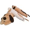 Adorable Papa Dog Long Plush Sleeping Pillow Toy for Bed and Gift