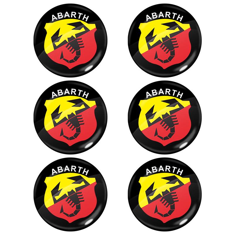 2/4/6 Stück Auto Türschloss Schlüsselloch Aufkleber Auto Schlüssel Aufkleber Emblem für FIAT Abbas Abarth 500 Panda Bravo Punto Tipo Linea Ducato Freemont