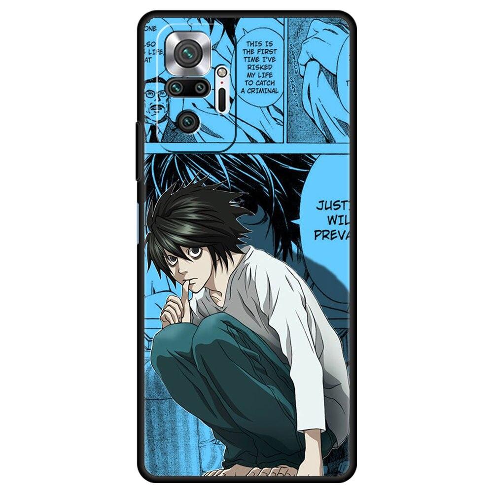 

Чехол для redmi 9 9a 10 8t 9c k40 для Xiaomi Redmi note 11 10 9 pro 11T 11proplus Чехол 8pro 7 9S 9T Funda Gods of Death Note Redmi k40